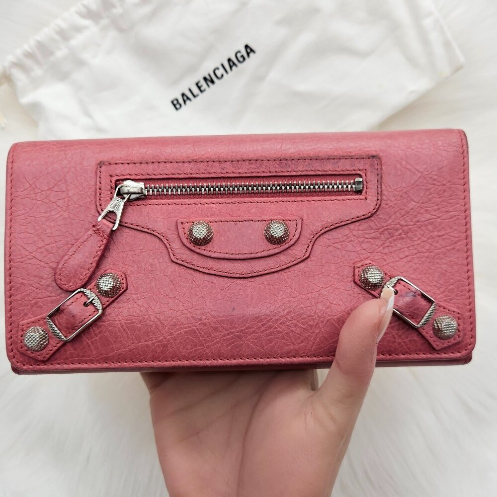 Balenciaga Light Pink Leather wallet